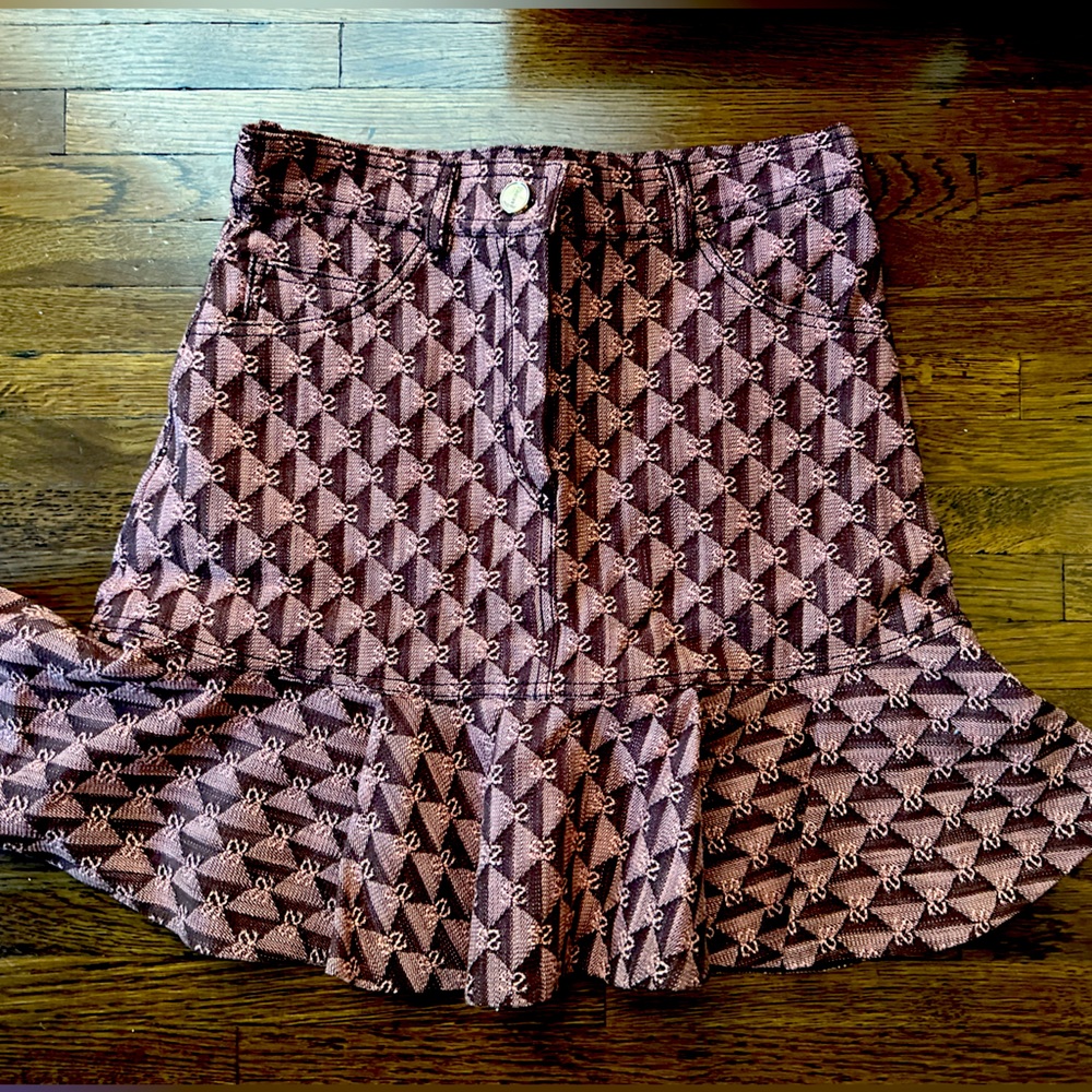 Brand New Sandro knit mini skirt